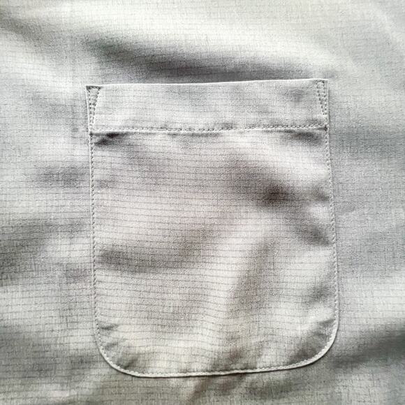 AOK 4XL Tall Grey Short Sleeve Button Up Shirt - Picture 6 of 8